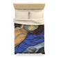 Filiger, Charles - The Recumbent Christ (1895) - Microfiber Duvet Cover