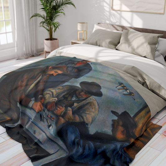 Cézanne, Paul - The Card Players (1892) - Arctic Fleece Blanket