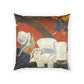 Gauguin, Paul - Vision of the Sermon (Jacob Wrestling with the Angel) (1888) - Poly Velvet Pillow