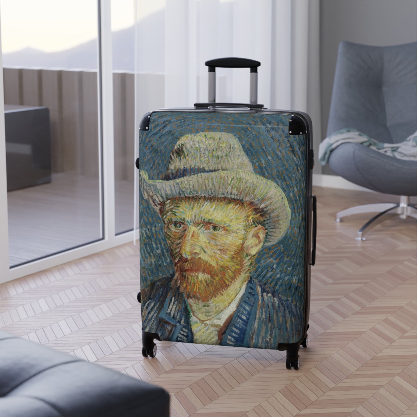 Van Gogh, Vincent - Self-Portrait with Grey Felt Hat (1887) - Suitcase