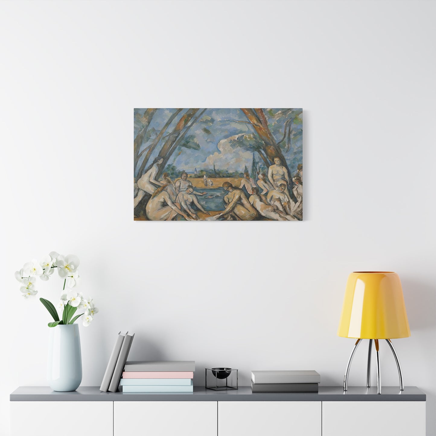 Cézanne, Paul - The Large Bathers (1906) - Canvas Block, unframed