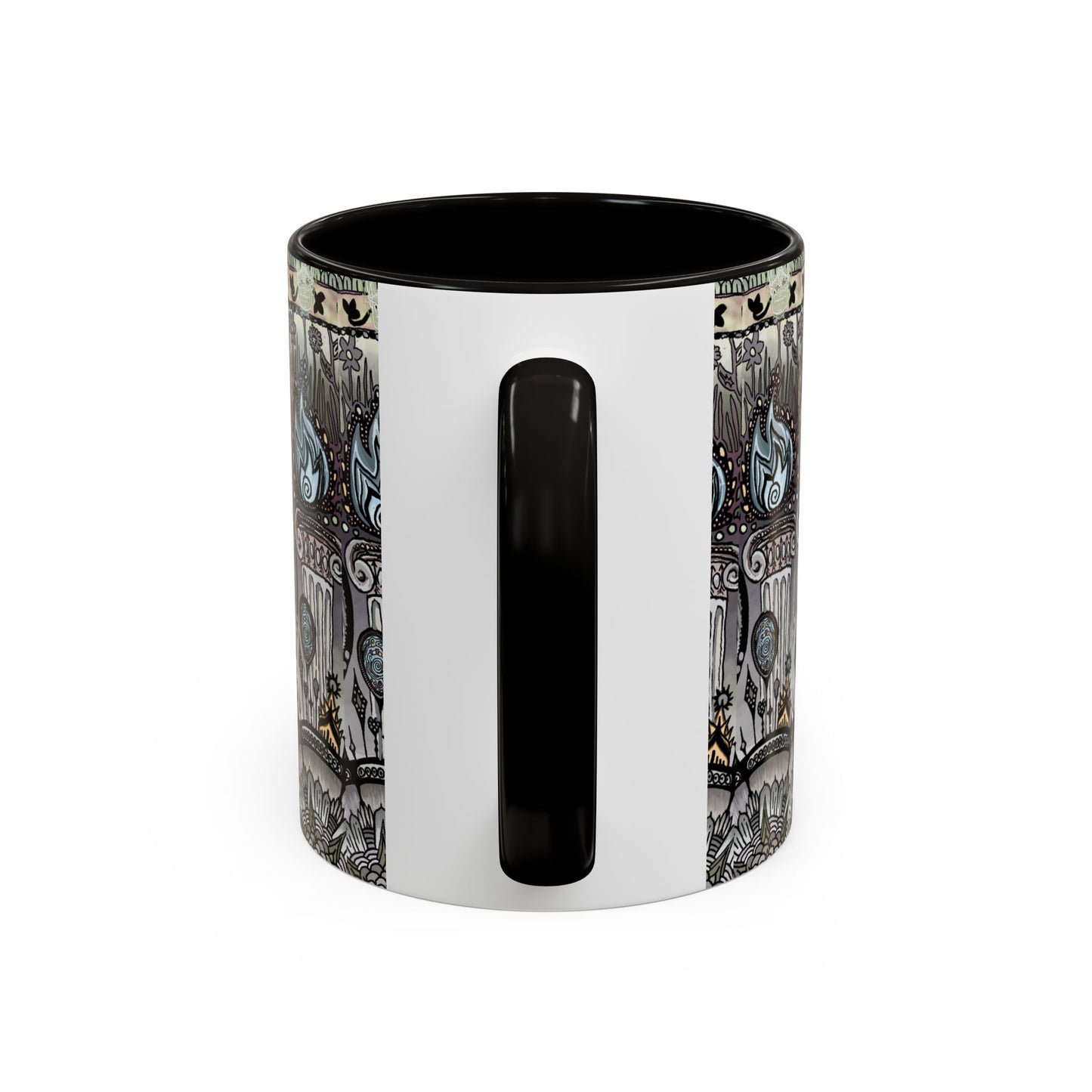 Pacio, Adam - Memento Mori Mandala - Colorful Accent Mugs