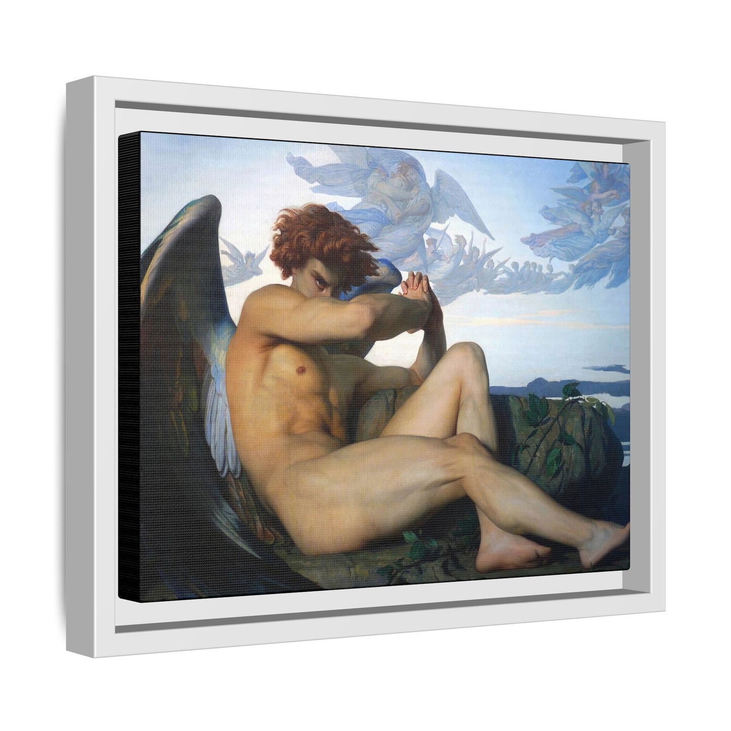 Cabanel, Alexandre - The Fallen Angel (1847) - Matte Canvas, Framed