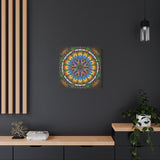 Emerald Arrows Mandala A - Canvas