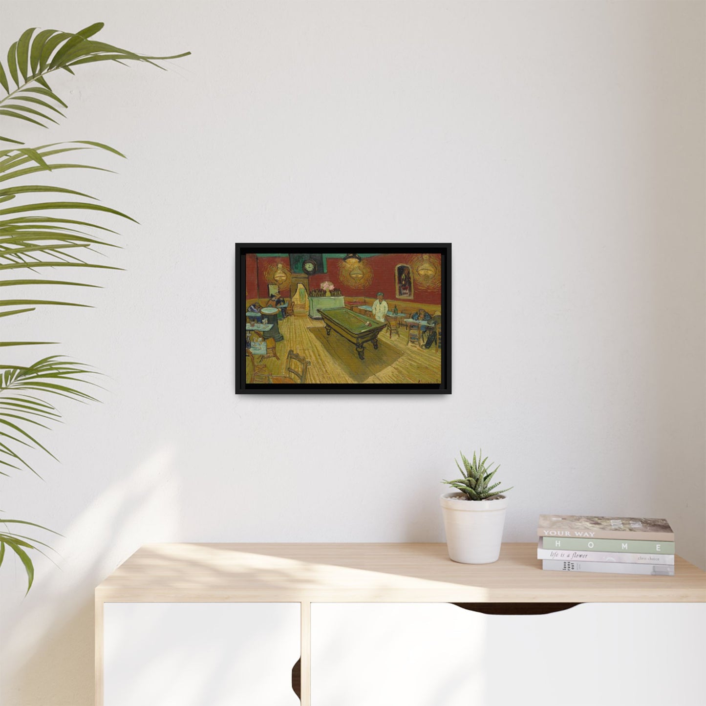 Van Gogh, Vincent - The Night Cafe (1888) - Matte Canvas, Framed