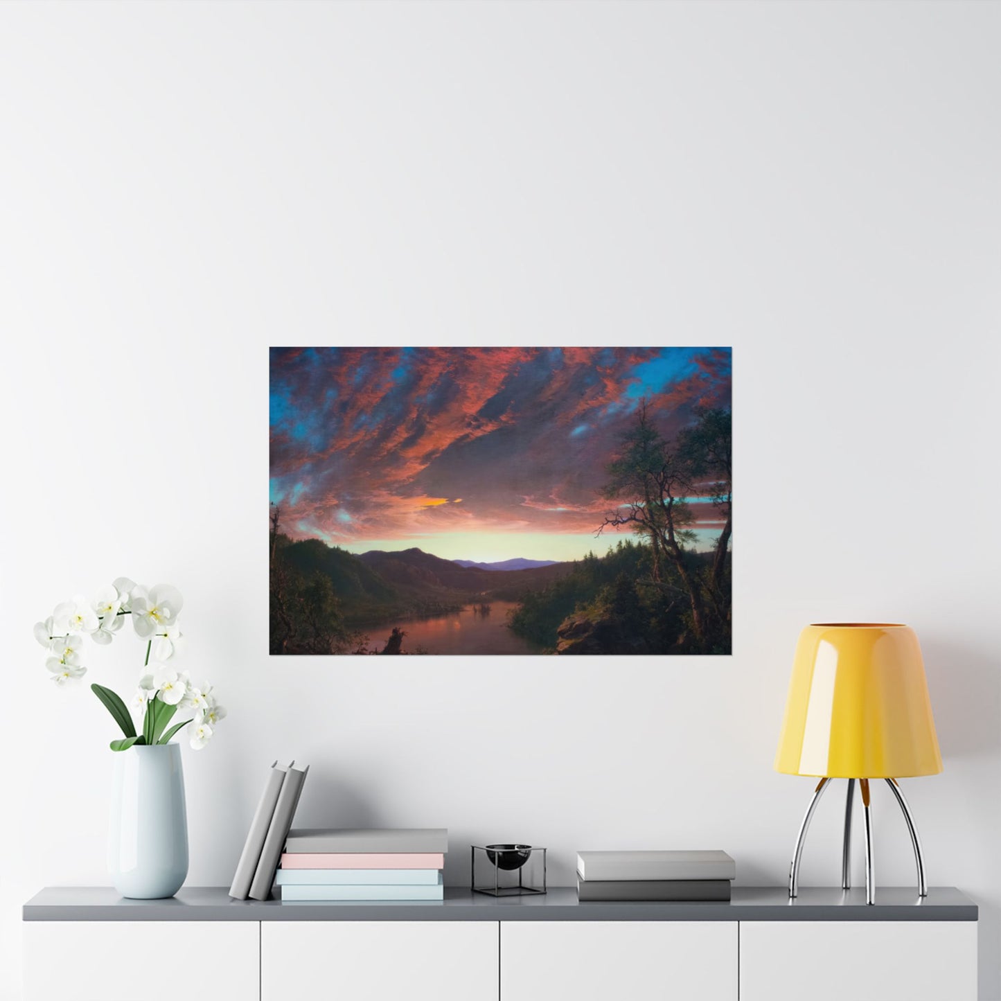 Church, Frederic Edwin - Twilight in the Wilderness  (1860) - Satin Posters