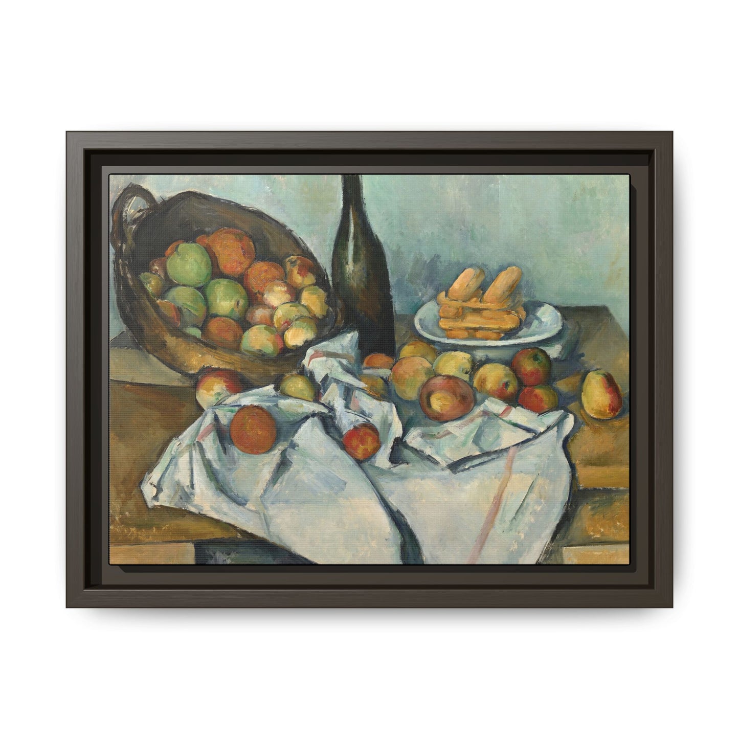 Cézanne, Paul - Basket of Apples (1893) - Matte Canvas, Framed