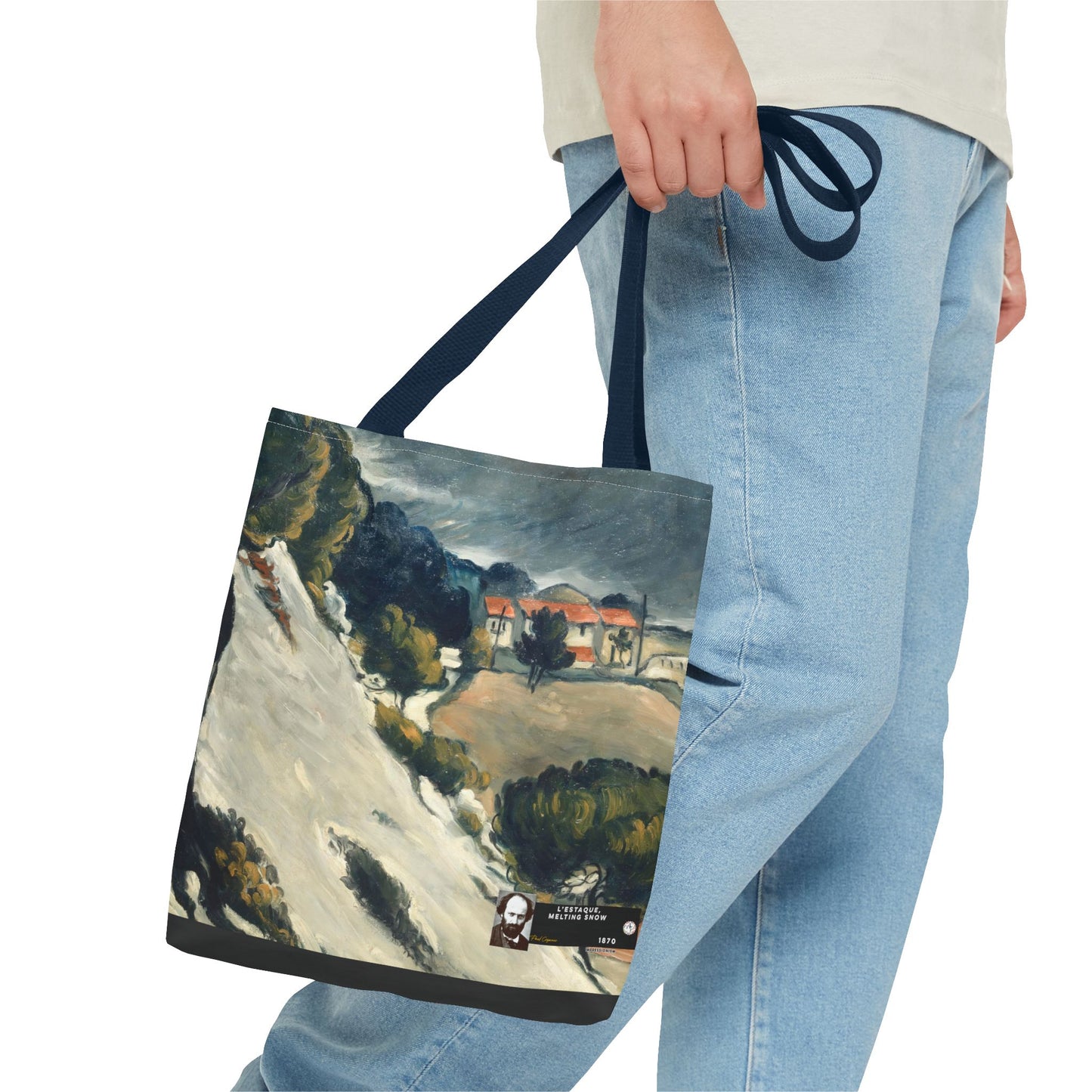 Cézanne, Paul - L’Estaque, Melting Snow (1870) - Tote Bag