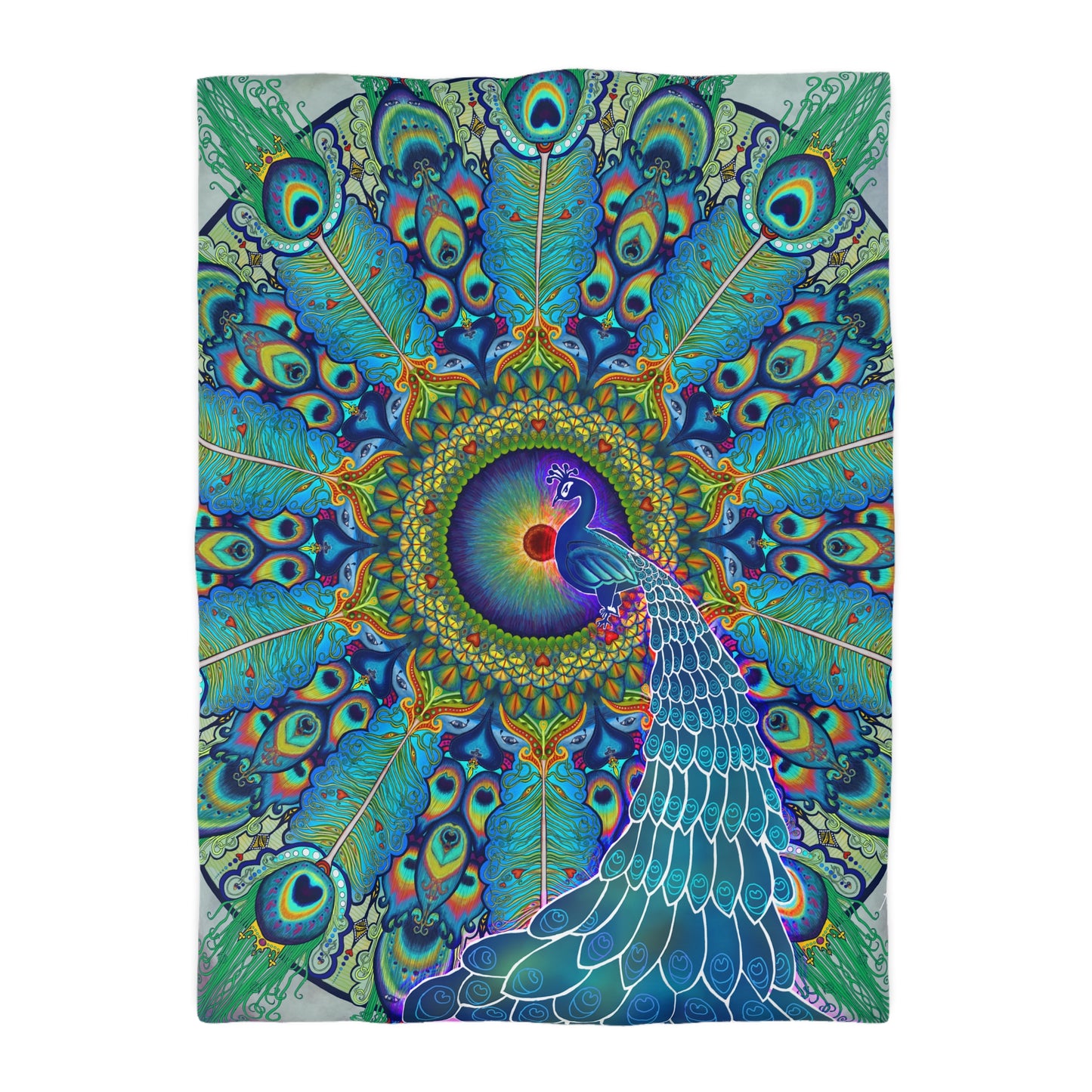 Pacio, Adam - Melek Taus Mandala - Microfiber Duvet Cover