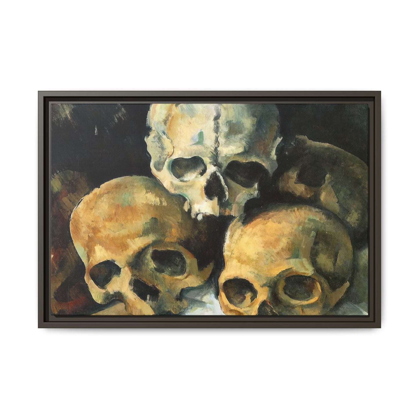 Cézanne, Paul - Pyramid of Skulls (1901) - Matte Canvas, Framed