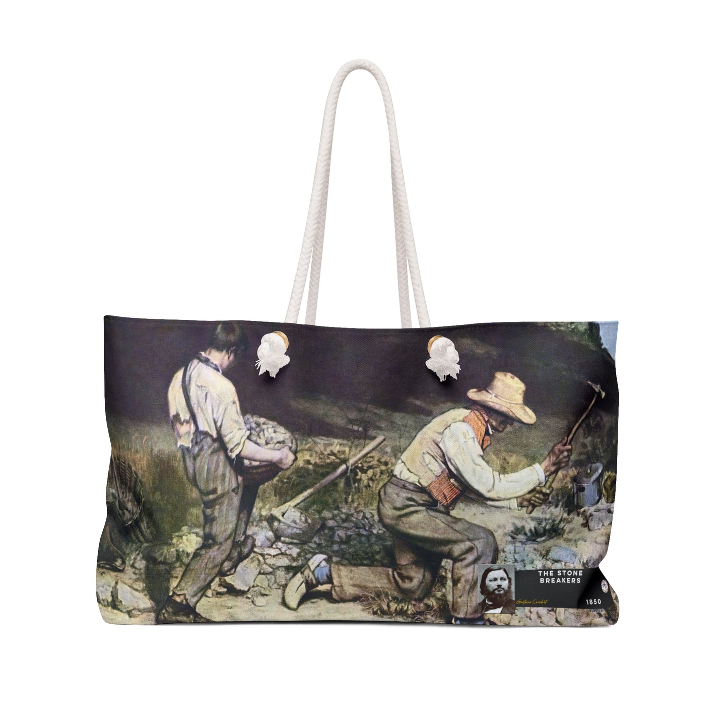 Courbet, Gustave - The Stone Breakers (1850) - Weekender Bag