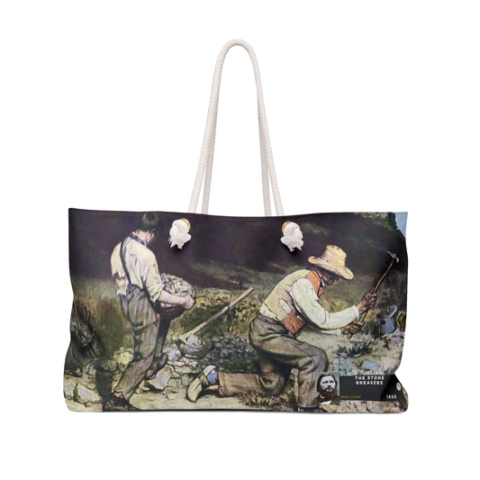 Courbet, Gustave - The Stone Breakers (1850) - Weekender Bag