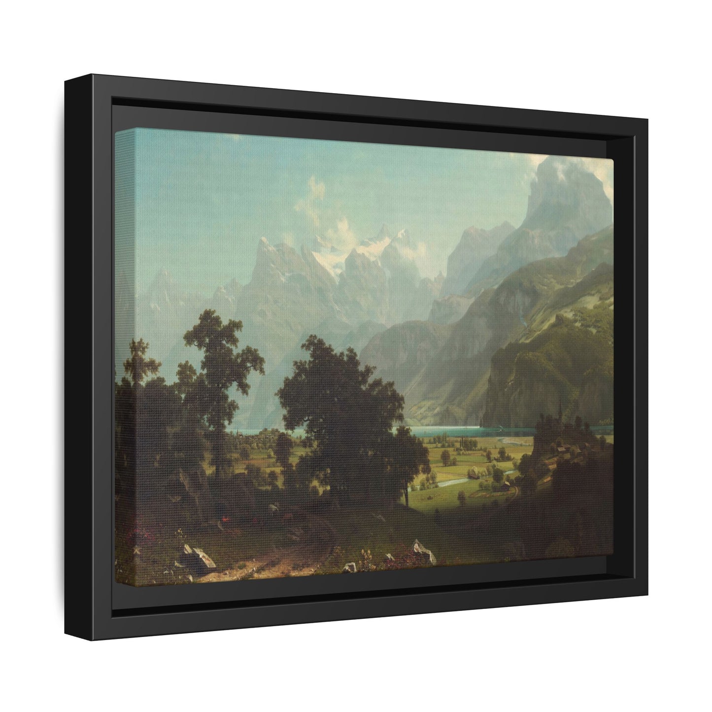 Bierstadt, Albert - Lake Lucerne (1858) - Matte Canvas, Framed