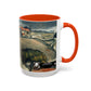 Cézanne, Paul - A Modern Olympia (1874) - Colorful Accent Mugs