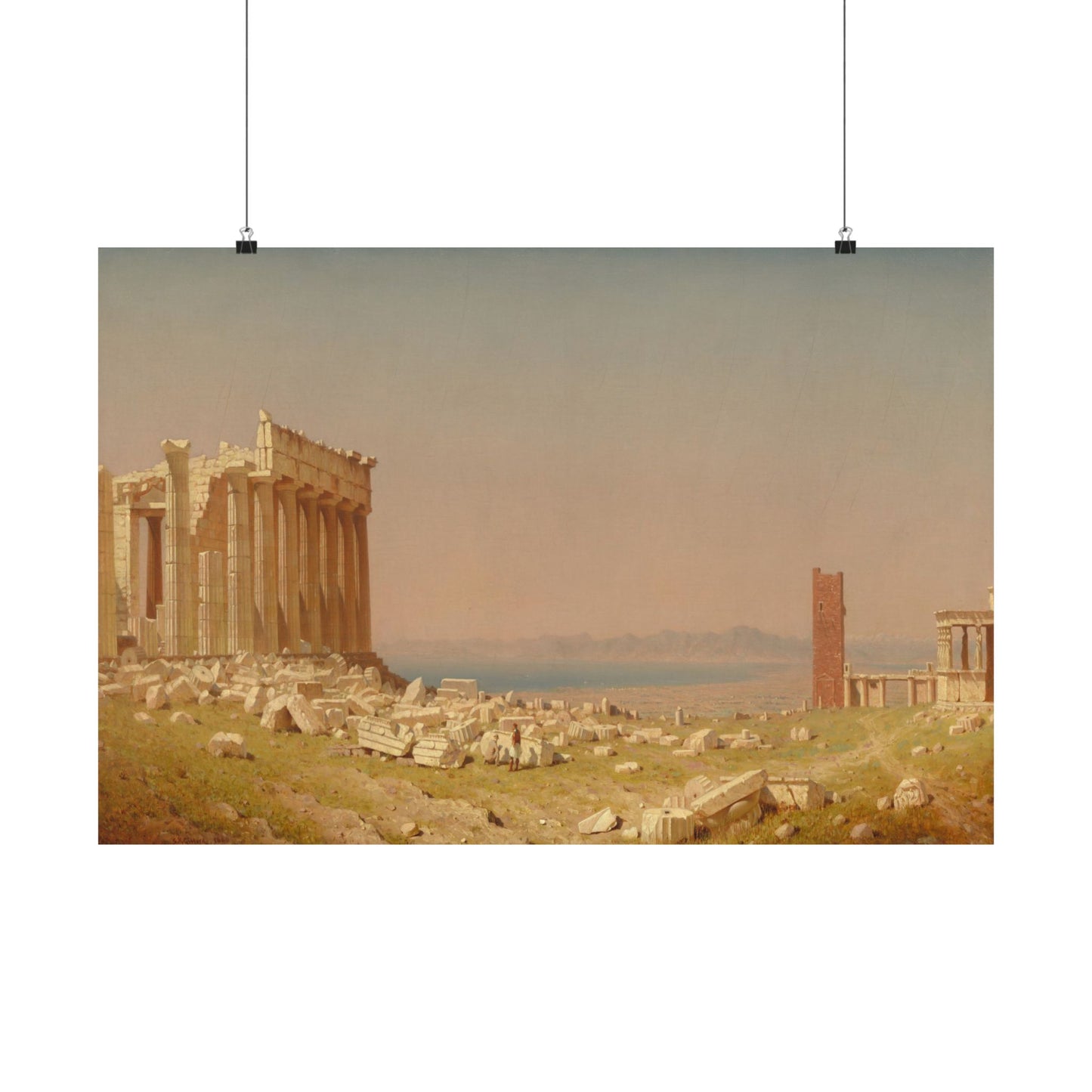 Gifford, Sanford Robinson - Ruins of the Parthenon  (1880) - Satin Posters
