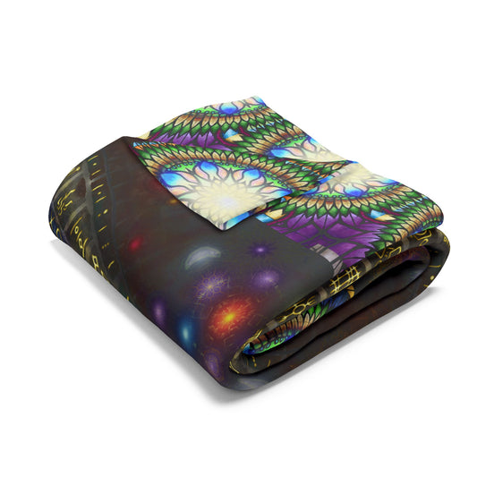 Mystic Jewel Mandala - Arctic Fleece Blanket
