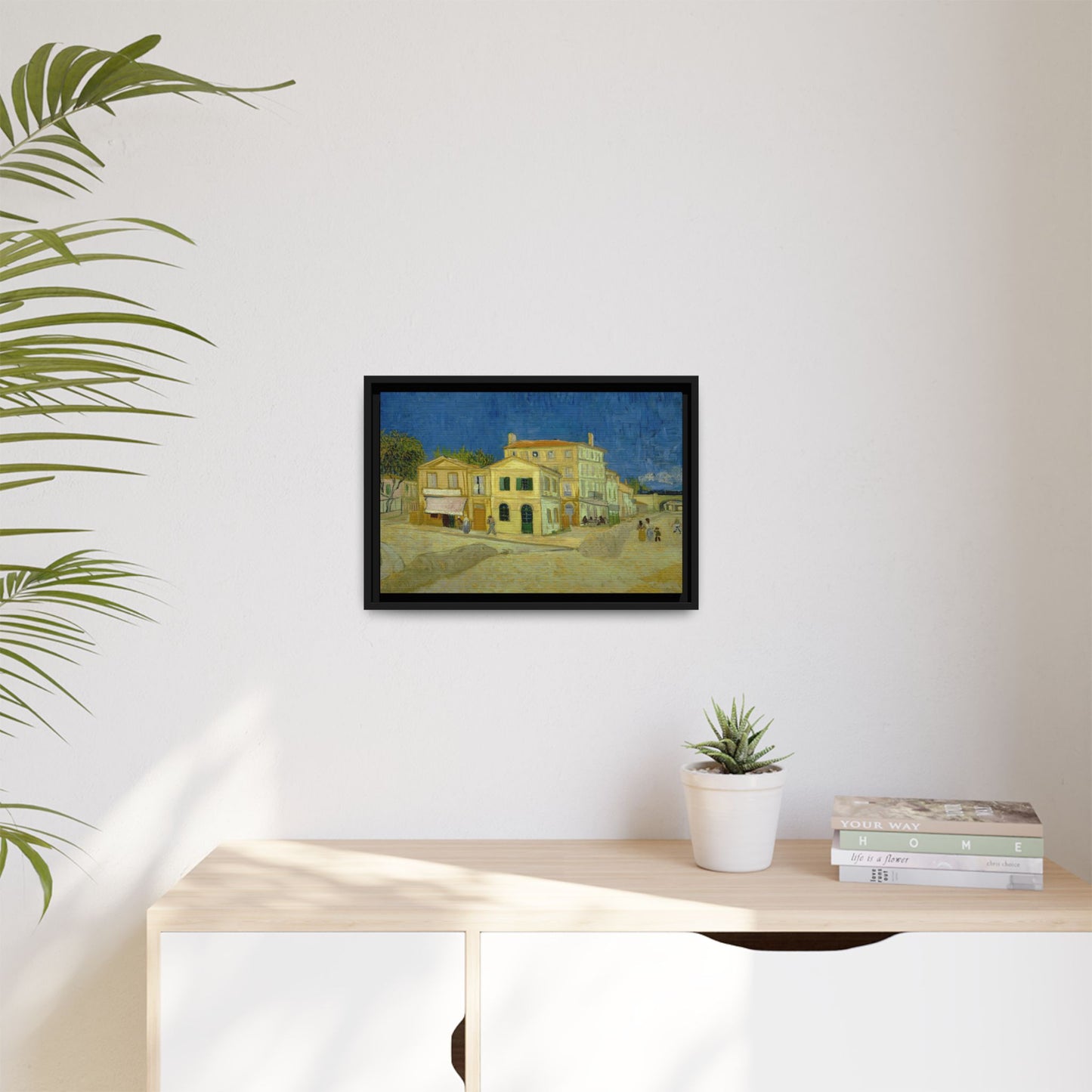 Van Gogh, Vincent - The Yellow House (1888) - Matte Canvas, Framed