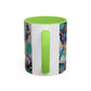 Matisse, Henri - Woman with a Hat (1905) - Colorful Accent Mugs