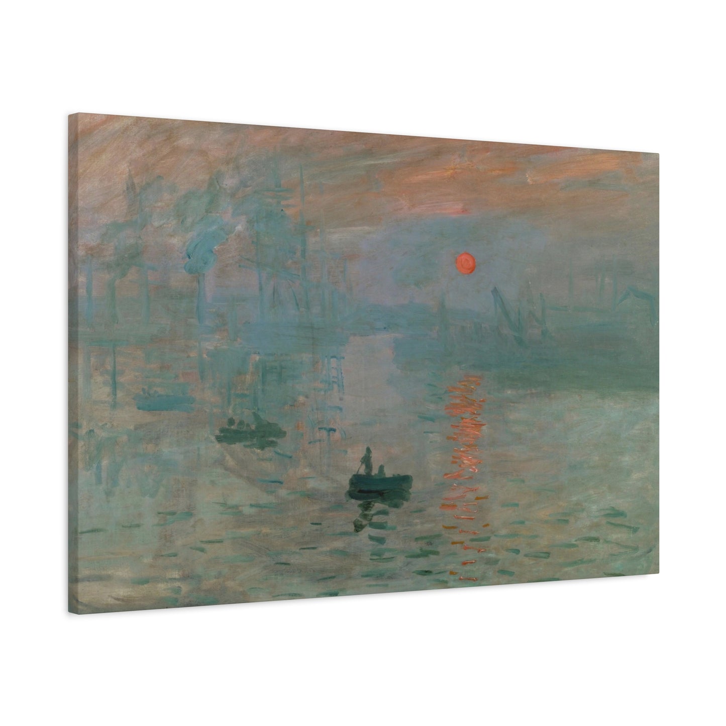 Monet, Claude - Impression, Sunrise (1872) - Canvas Block, unframed