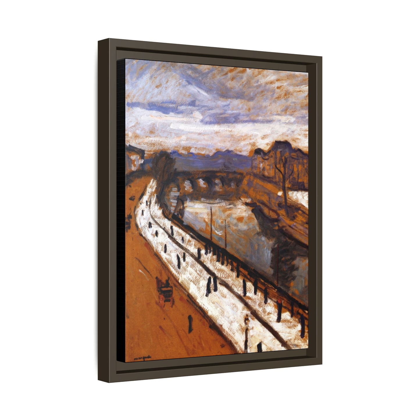 Marquet, Albert - Quai des Grands-Augustins (1905) - Matte Canvas, Framed