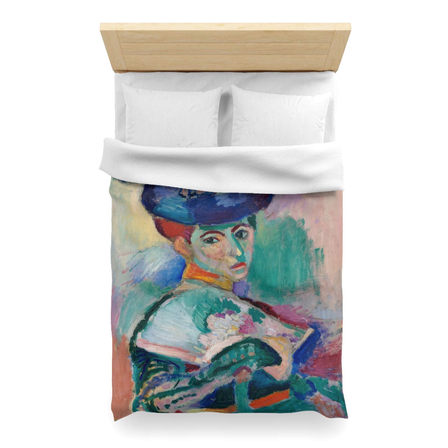 Matisse, Henri - Woman with a Hat (1905) - Microfiber Duvet Cover