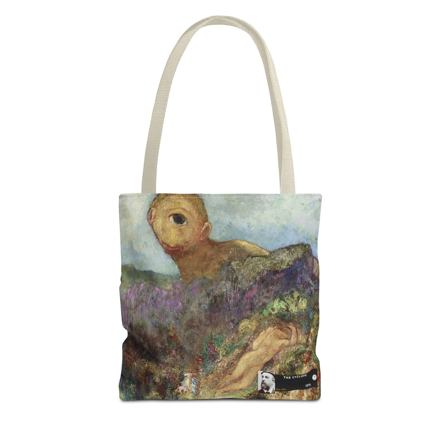 Redon, Odilon - The Cyclops (1914) - Tote Bag