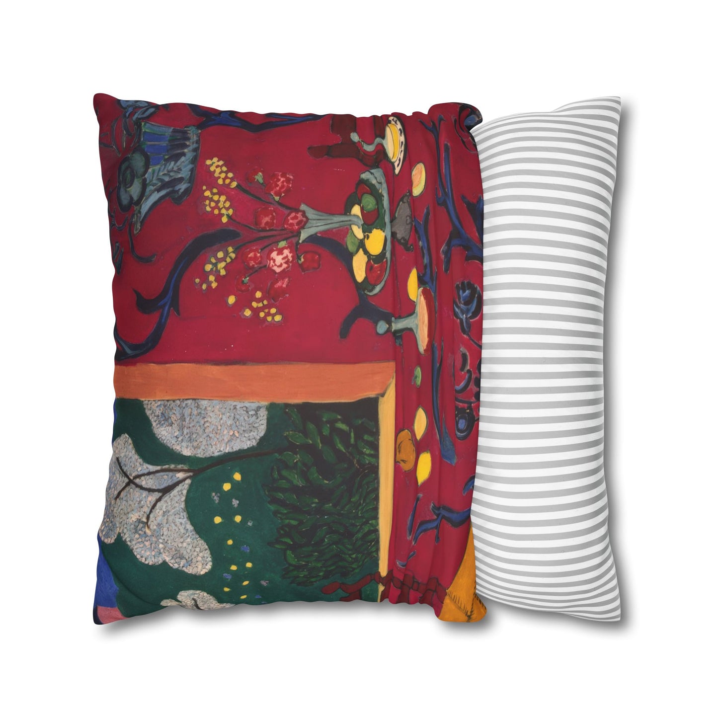 Matisse, Henri - The Dessert Harmony in Red (1908) - Suede Square Pillowcase