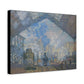 Monet, Claude - Le Gare Saint-Lazare (1877) - Canvas Block, unframed