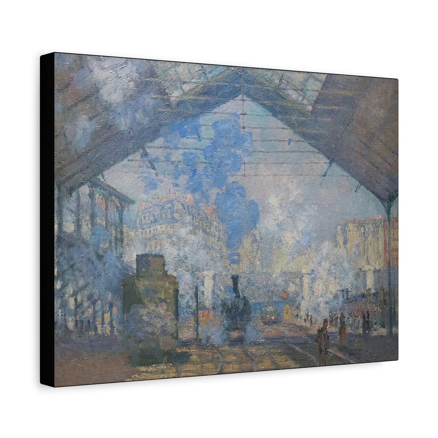 Monet, Claude - Le Gare Saint-Lazare (1877) - Canvas Block, unframed