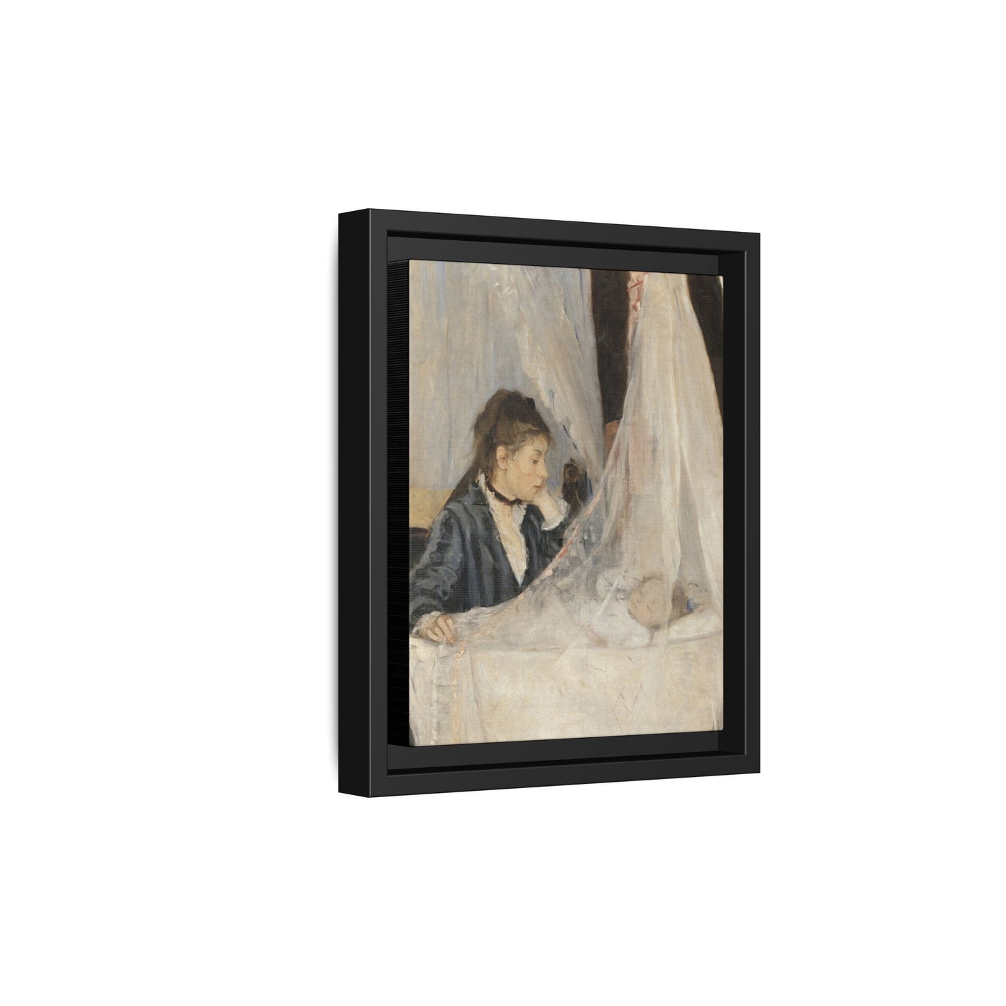 Morisot, Berthe - The Cradle (1872) - Matte Canvas, Framed