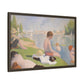 Seurat, Georges - Bathers at Asnières (1884) - Matte Canvas, Framed