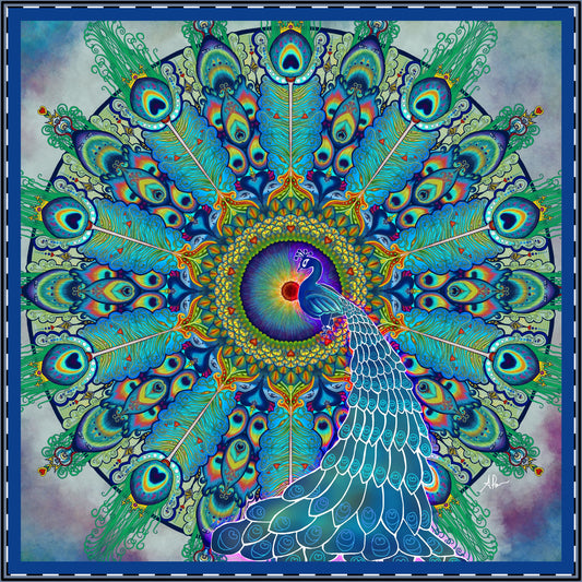 Melek Taus Mandala - Satin Poster