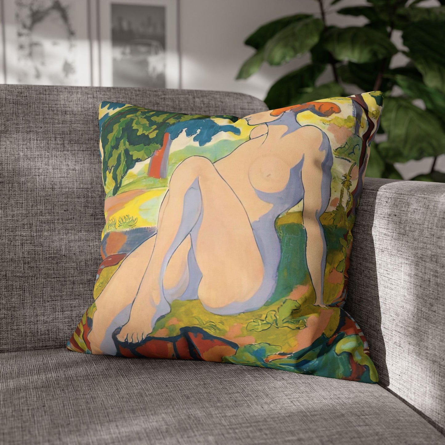Copy of Pacio, Adam - Emerald Arrows Mandala - Suede Square Pillowcase