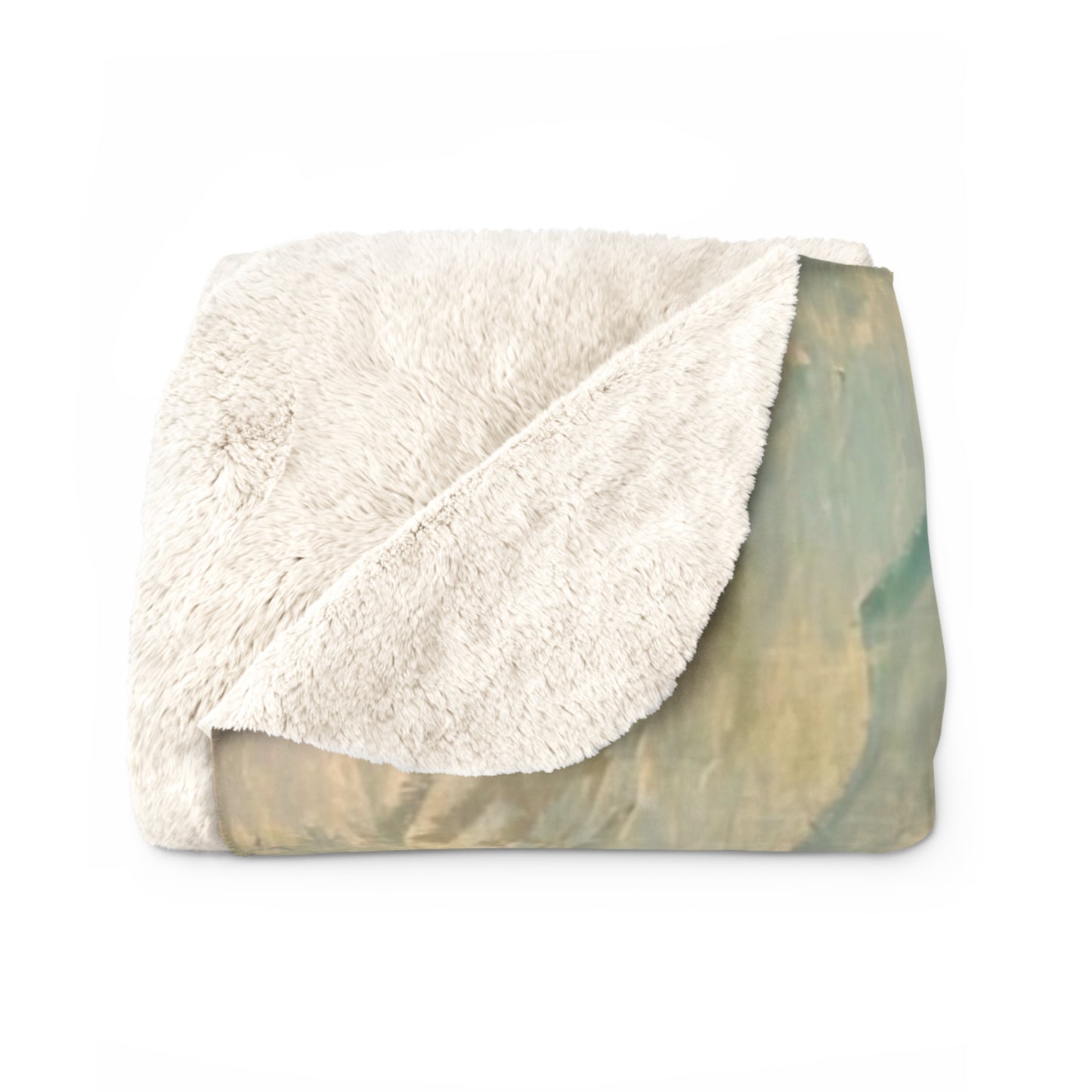 Cézanne, Paul - Portrait of the Artist with a Palette (1890) - Sherpa Fleece Blanket