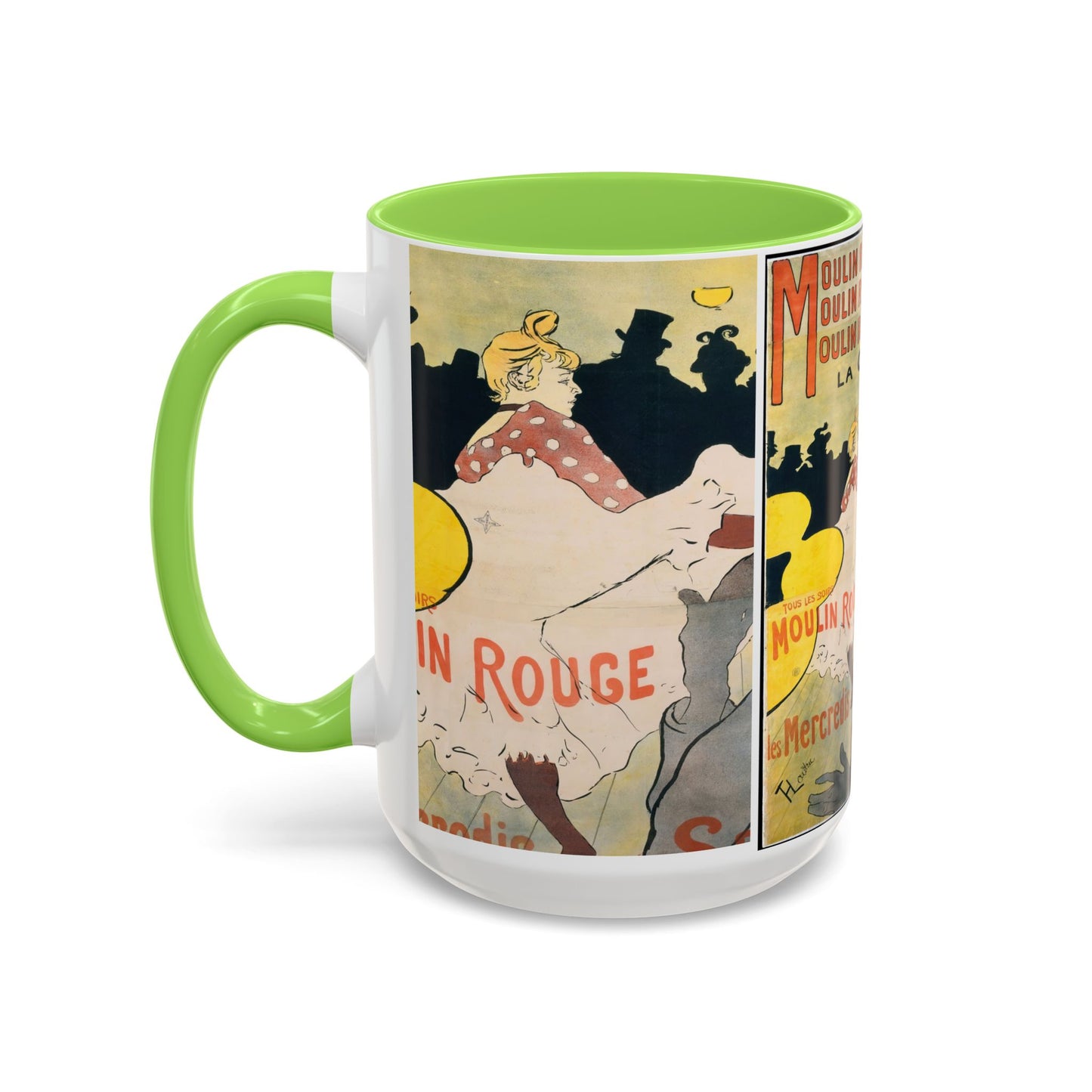 Toulouse-Lautrec, Henri - Moulin Rouge - La Goulue (1891) - Colorful Accent Mugs