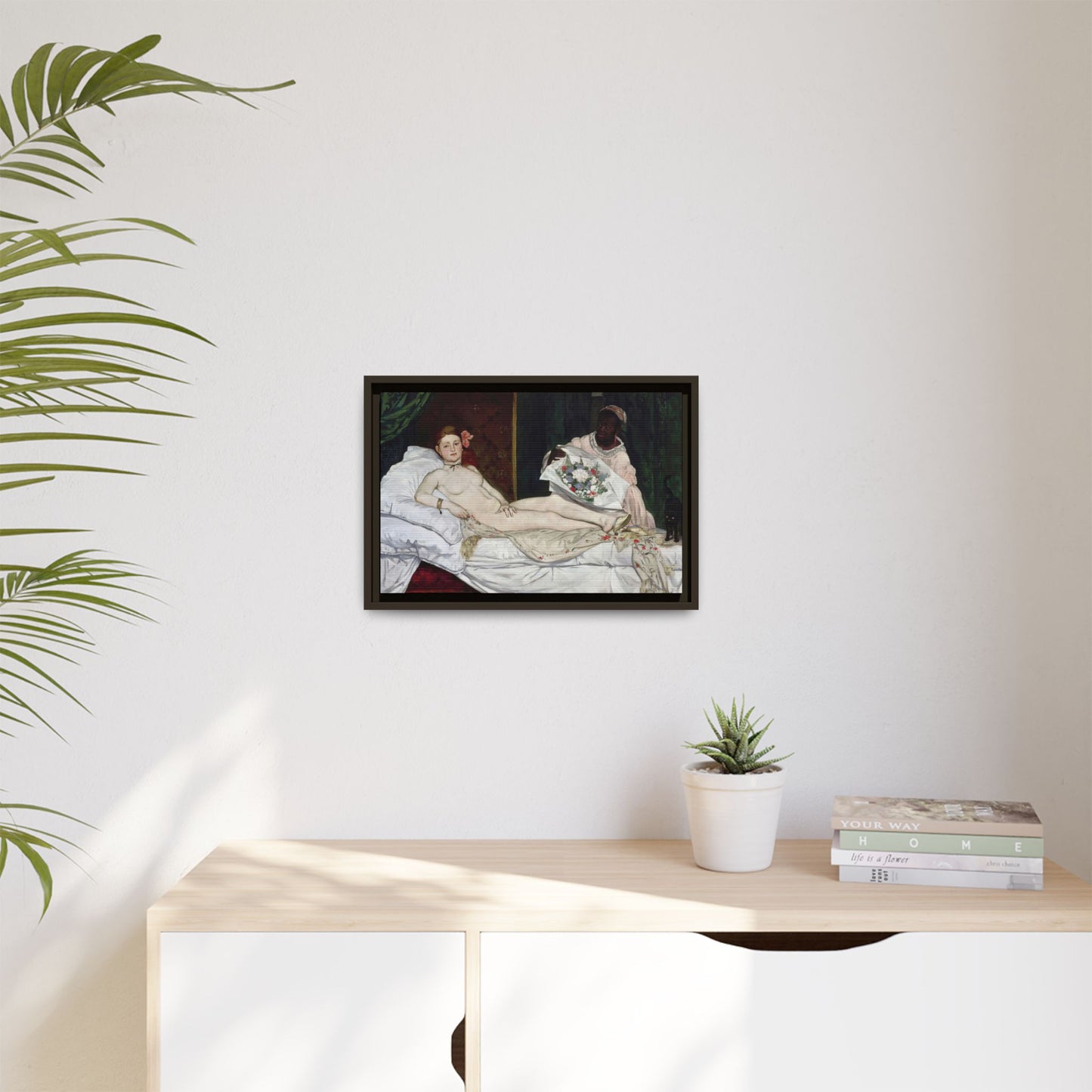 Manet, Édouard - Olympia (1870) - Matte Canvas, Framed