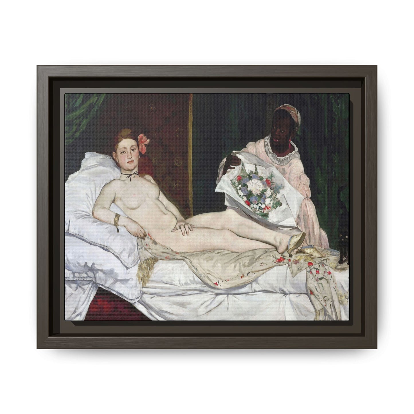 Manet, Édouard - Olympia (1870) - Matte Canvas, Framed