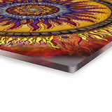 Solar Disc Mandala - Acrylic Block