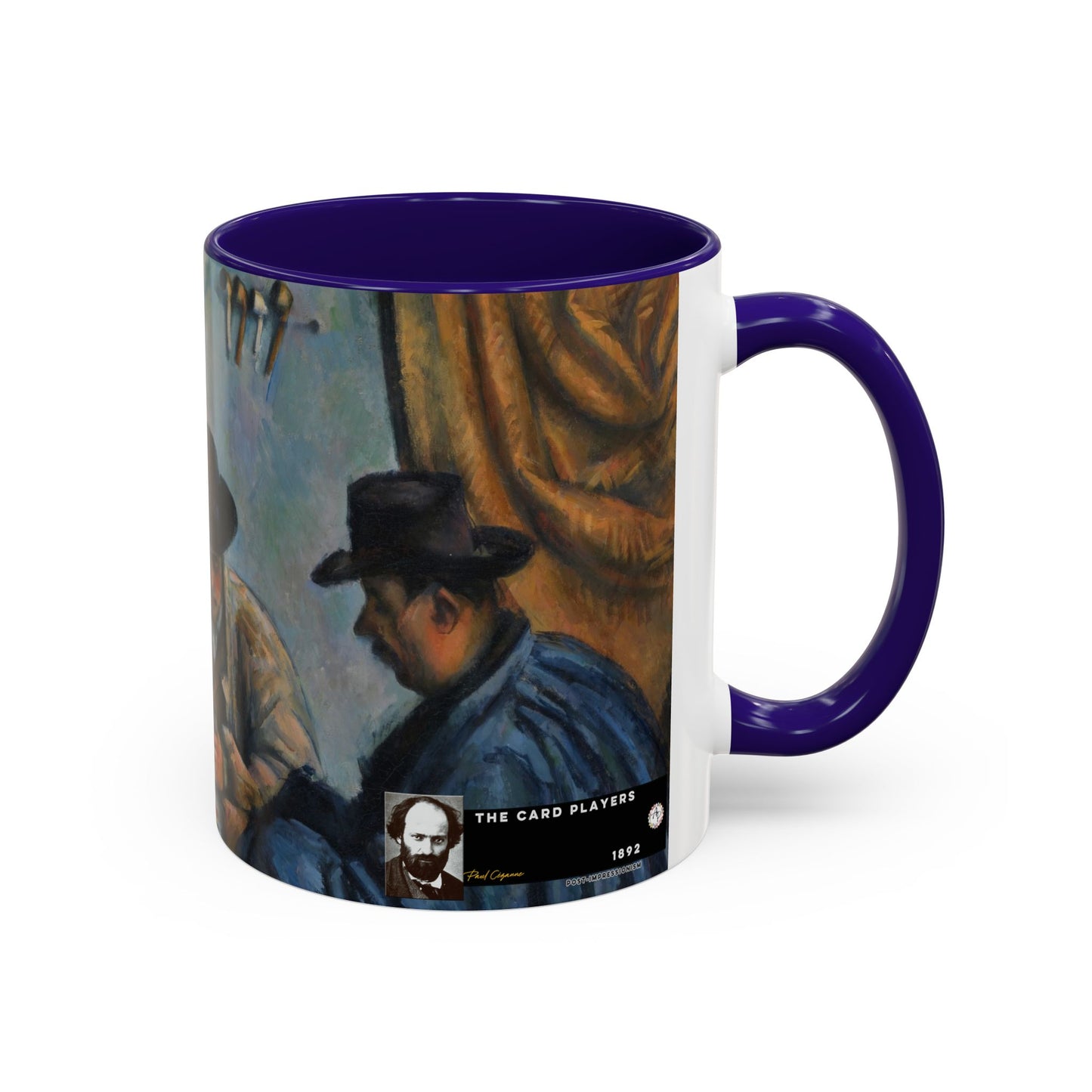 Cézanne, Paul - The Card Players (1892) - Colorful Accent Mugs