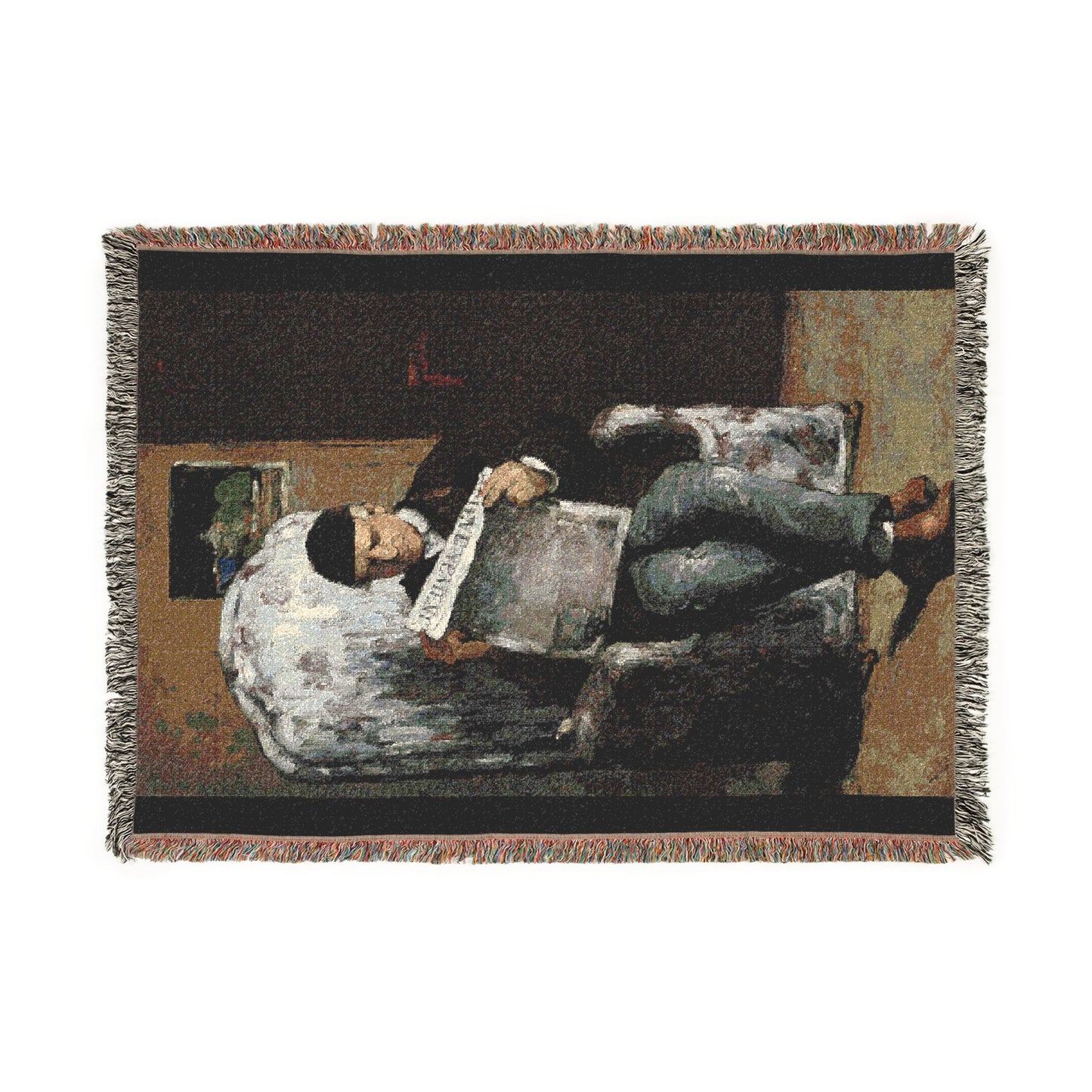 Cézanne, Paul - The Artist’s Father (1866) - Woven Blanket