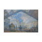 Monet, Claude - Le Gare Saint-Lazare (1877) - Canvas Block, unframed