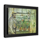 Morisot, Berthe - Eugene Manet on the Isle of Wight (1875) - Matte Canvas, Framed