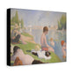 Seurat, Georges - Bathers at Asnières (1884) - Canvas Block, unframed
