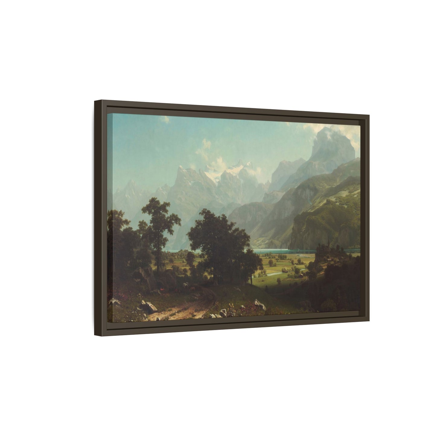 Bierstadt, Albert - Lake Lucerne (1858) - Matte Canvas, Framed