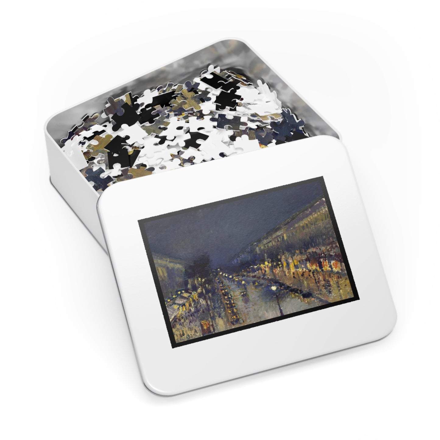 Pissarro, Camille - The Boulevard Montmartre At Night (1897) - 1000pc Jigsaw Puzzle