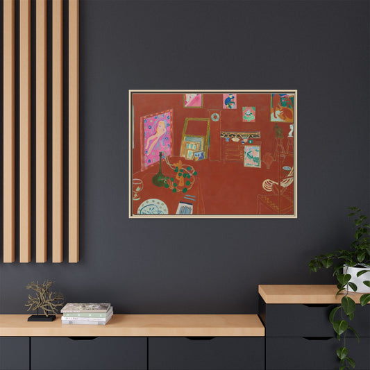 Matisse, Henri - The Red Studio (1911) - Matte Canvas, Framed