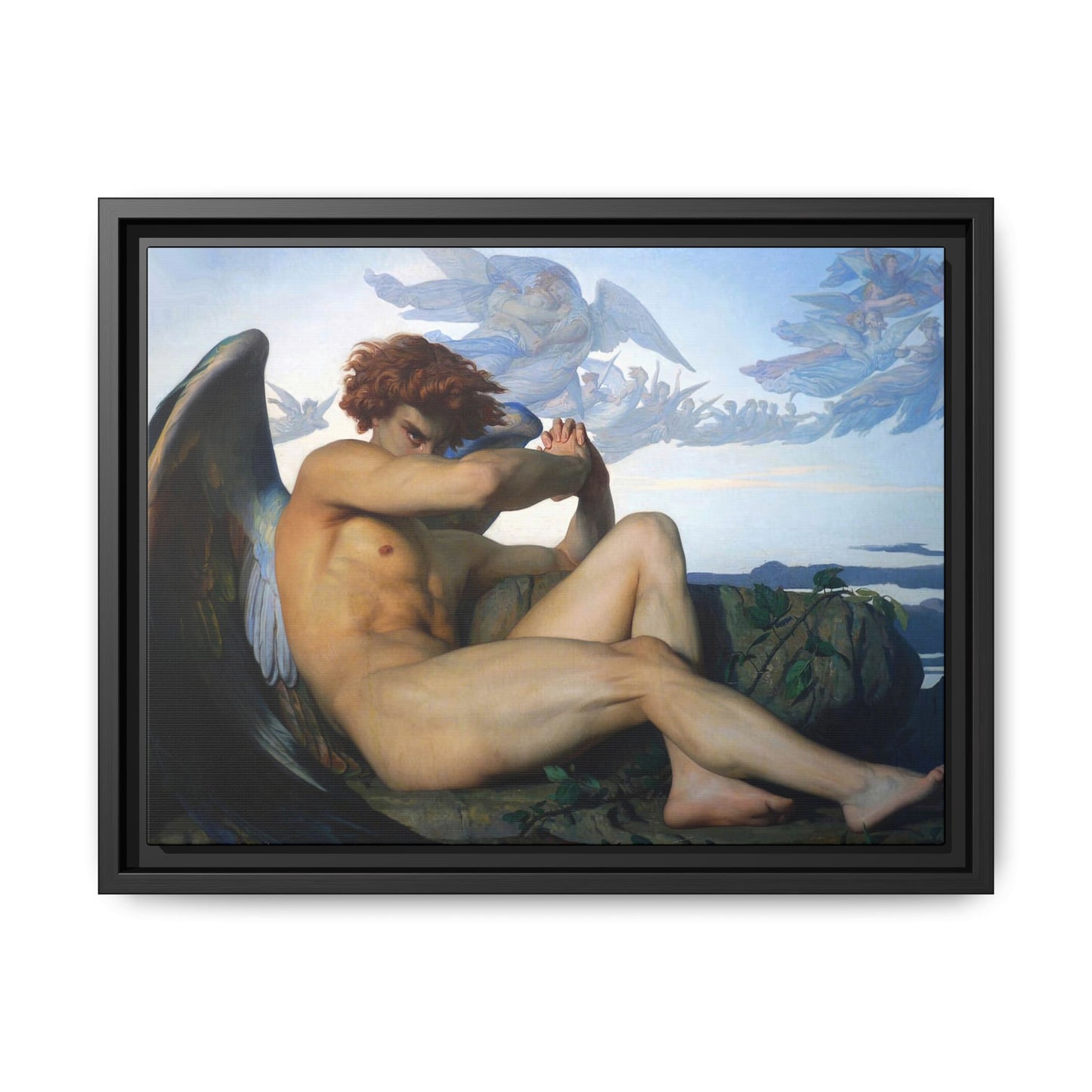 Cabanel, Alexandre - The Fallen Angel (1847) - Matte Canvas, Framed