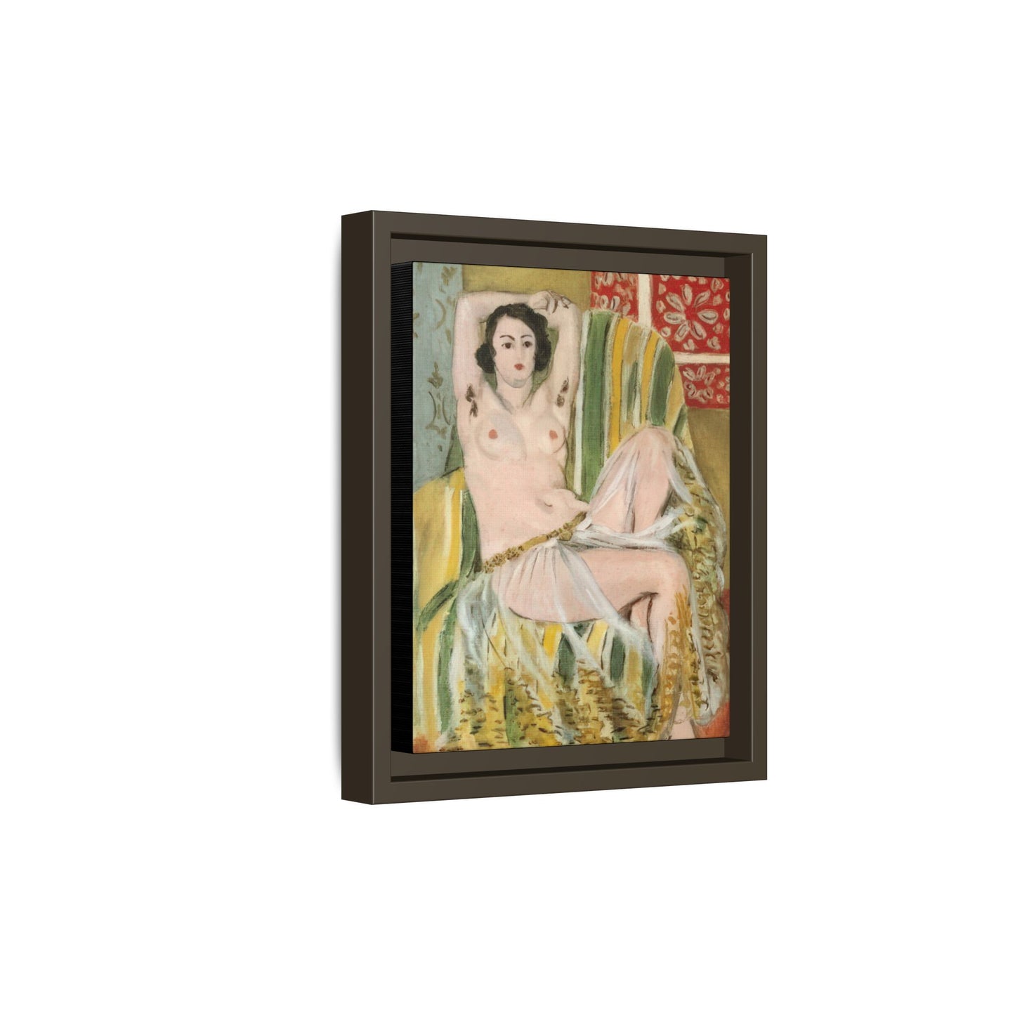 Matisse, Henri - Odalisque with Raised Arms (1923) - Matte Canvas, Framed