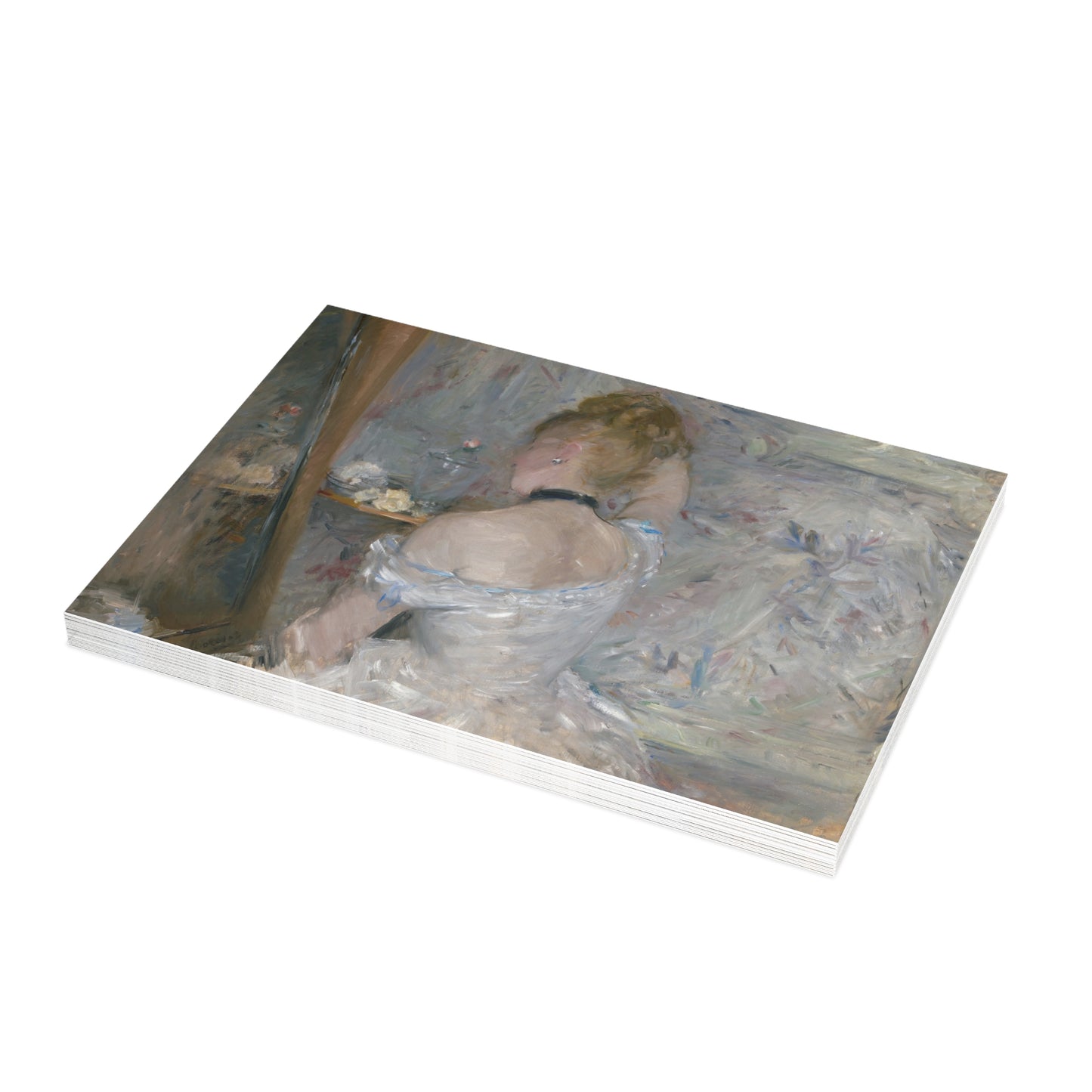 Morisot, Berthe - Woman at Her Toilette (1880) - Postcard Bundles with Envelopes Included