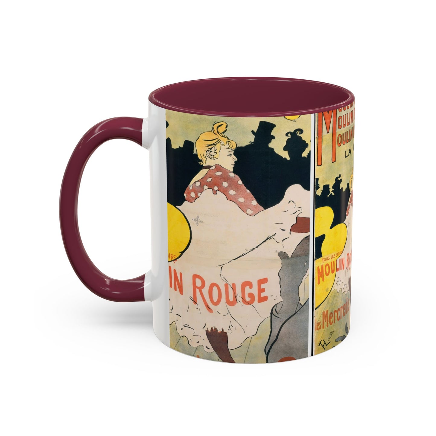 Toulouse-Lautrec, Henri - Moulin Rouge - La Goulue (1891) - Colorful Accent Mugs